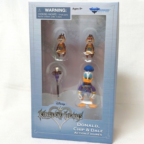 Disney Kingdom Hearts☆Donald, Chip & Dale Figures - Picture 1 of 9
